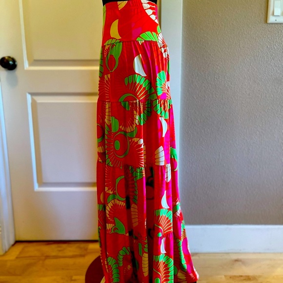 Vibrant, tropical maxi skirt. - Picture 2 of 4